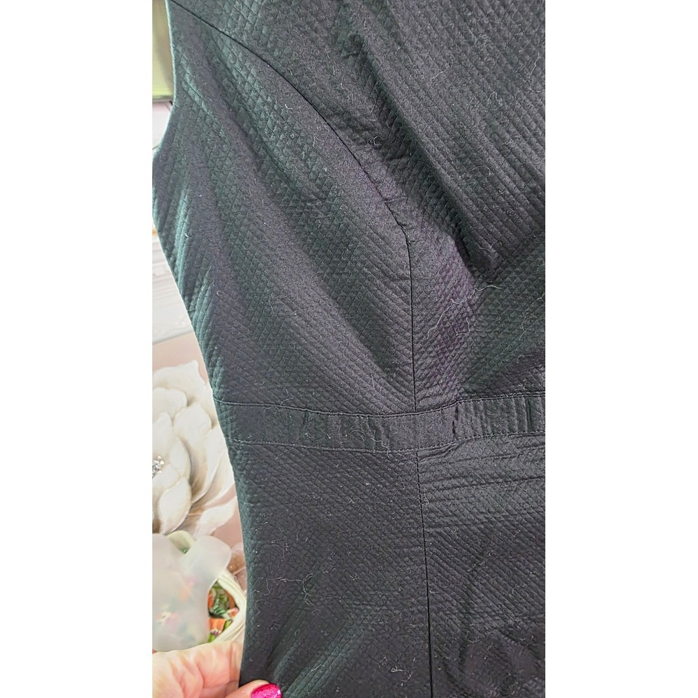 Mercer & Madison Black Textured Sheath Dress Size 4 NWT Sleeveless Boat Neck - Picture 3 of 8